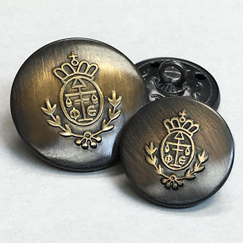 JHB-98315 Antique Bronze Blazer Button - 5/8" Size Only